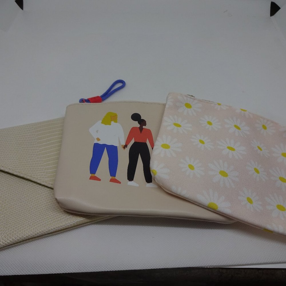 IPSY "Set of 3" Zippered Make-Up Bag (NEW)